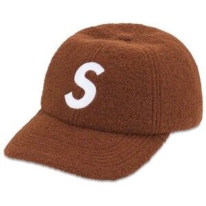 Supreme Boiled Wool S Logo 6-Panel Brown SnapBack Hat